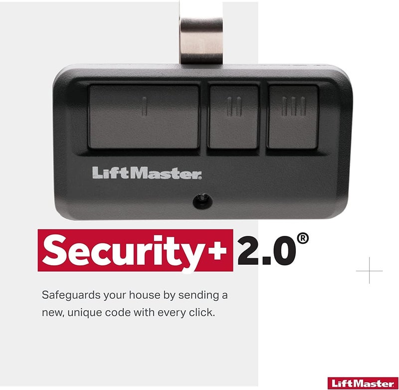 LiftMaster 893LM 3-Button Garage Door Opener Remote Control, Dark Gray - Image 3